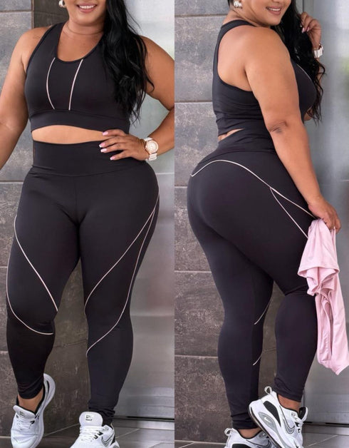 Set Trio "Soft Structure" – Legging, Top y Camisilla