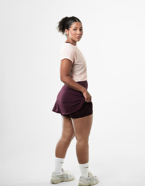 CONJUNTO IBIZA- FALDA SHORT +TOP+ BLUSA EN MALLA