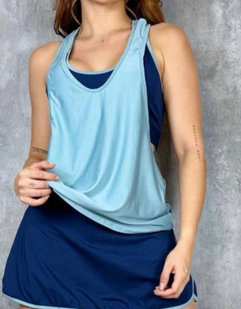 CONJUNTO EUFORIA- FALDA+TOP+CAMISILLA