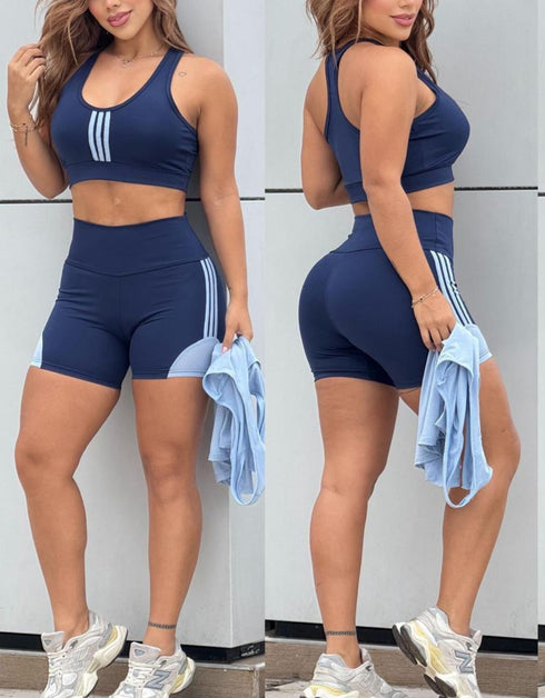 Set Trio "Total Active" – Short + Top + Camisilla: Versatilidad en 3 Piezas